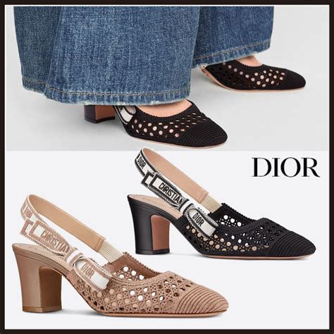 dior block heel|Dior heels and pumps.